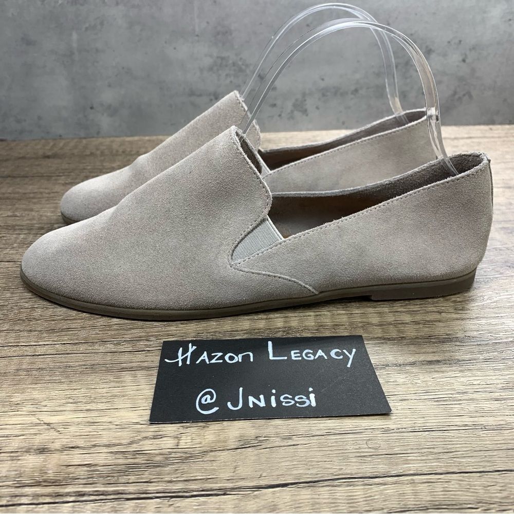 Lucky Brand~Women’s~”Charsa”~Gray Soft Suede Slip On Loafers~Size 8.5
